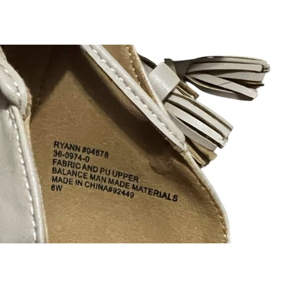 ComfortView Ryann Crochet Espadrilla Wedge Heels sz 8 Wide Lace Up Ankle - Picture 15 of 15